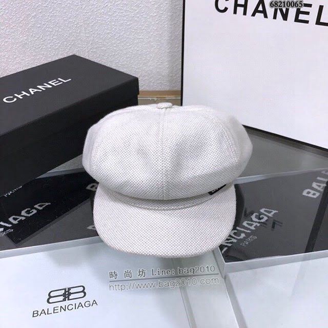 Chanel女士帽子 香奈兒經典八角帽貝雷帽  mm1071
